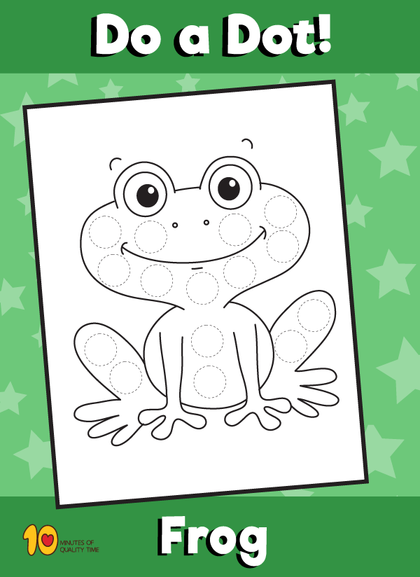 Dot Activity Animals - Frog