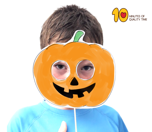 Printable Halloween Pumpkin JackO Lantern Mask 10