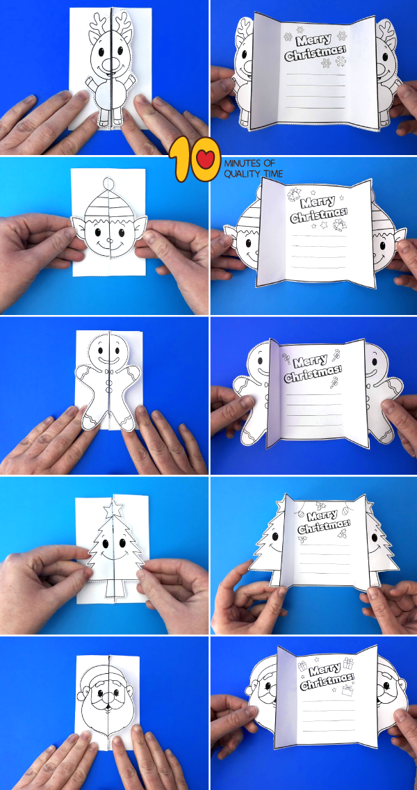 Christmas Folding Cards 10 Minutes Of Quality Time
