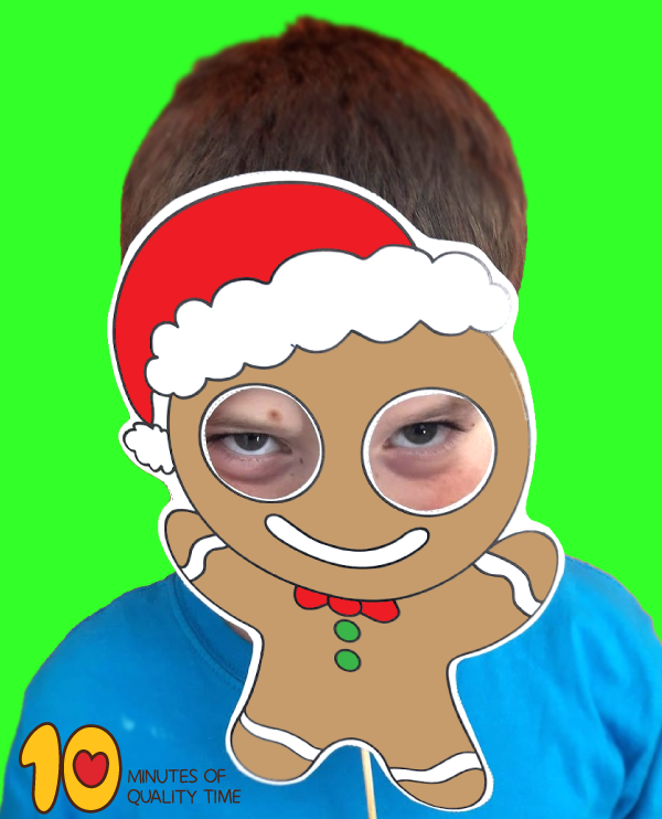 Gingerbread Man Printable Mask 10 Minutes Of Quality Time