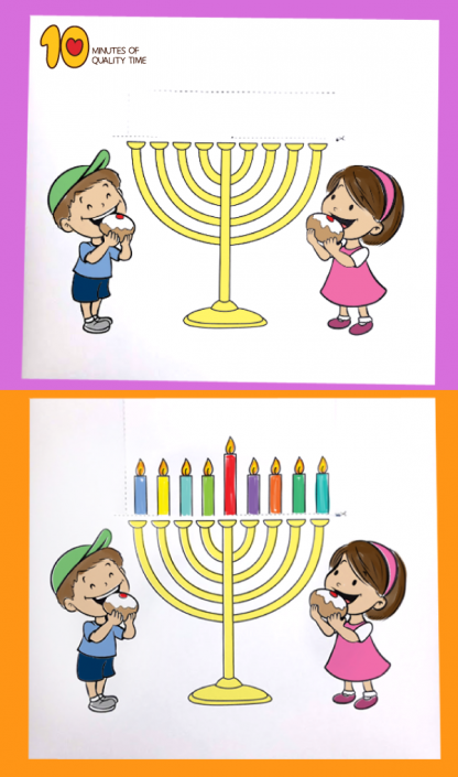 Lighting the Hanukkah Candles – 10 Minutes of Quality Time