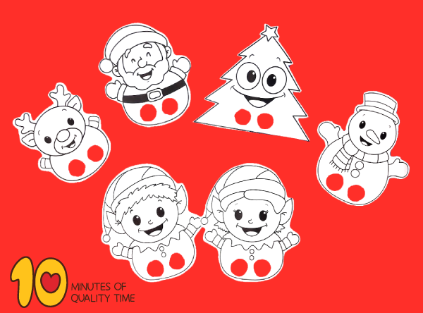 Christmas Printable Finger Puppets