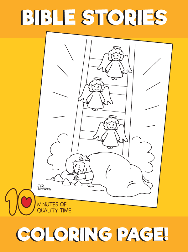 Jacob’s Dream Coloring Page – 10 Minutes of Quality Time