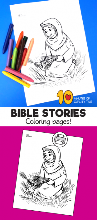 Ruth Coloring Page – 10 Minutes of Quality Time
