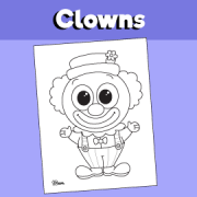 Paper Clown Mask Printable – 10 Minutes of Quality Time