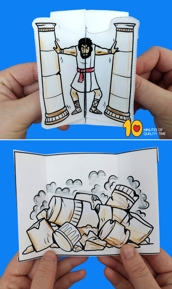 Samson Bible Craft 10 Minutes Of Quality Time