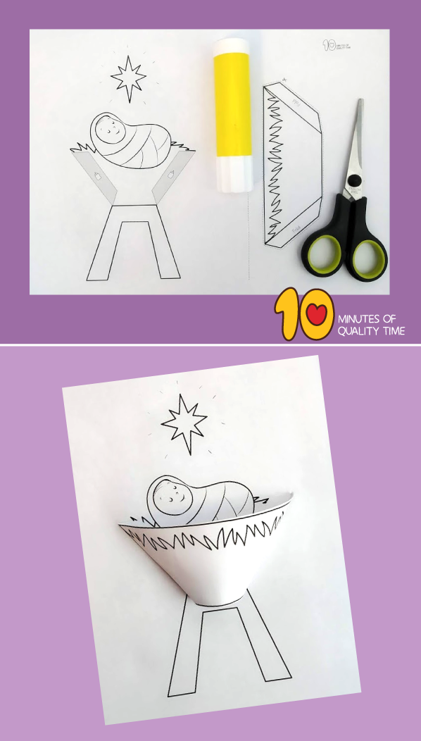 The Birth Of Jesus Craft 10 Minutes Of Quality Time