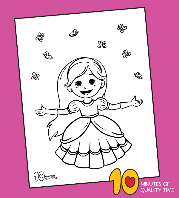 princess colouring pages