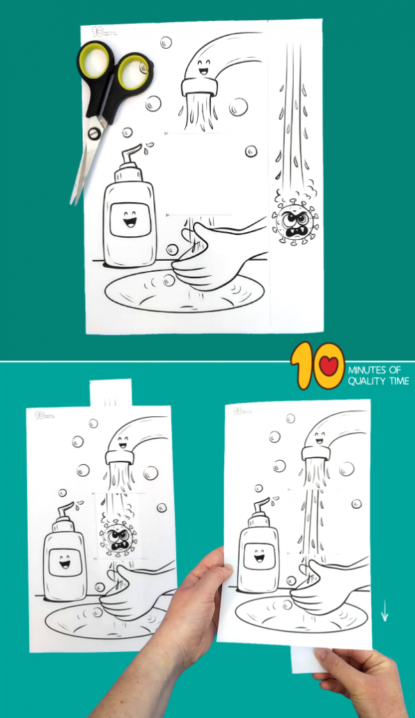 Color Virus Craft Fighting Coronavirus Crafts - Washing Hands – 10 Minutes of Quality Time
