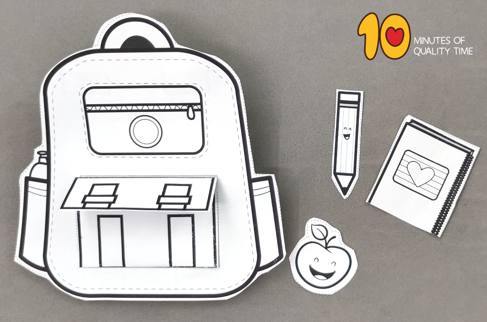 Back To School Backpack Craft 10 Minutes Of Quality Time