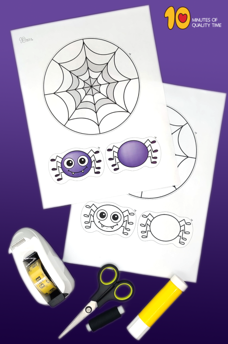 Spider Web Craft – 10 Minutes of Quality Time