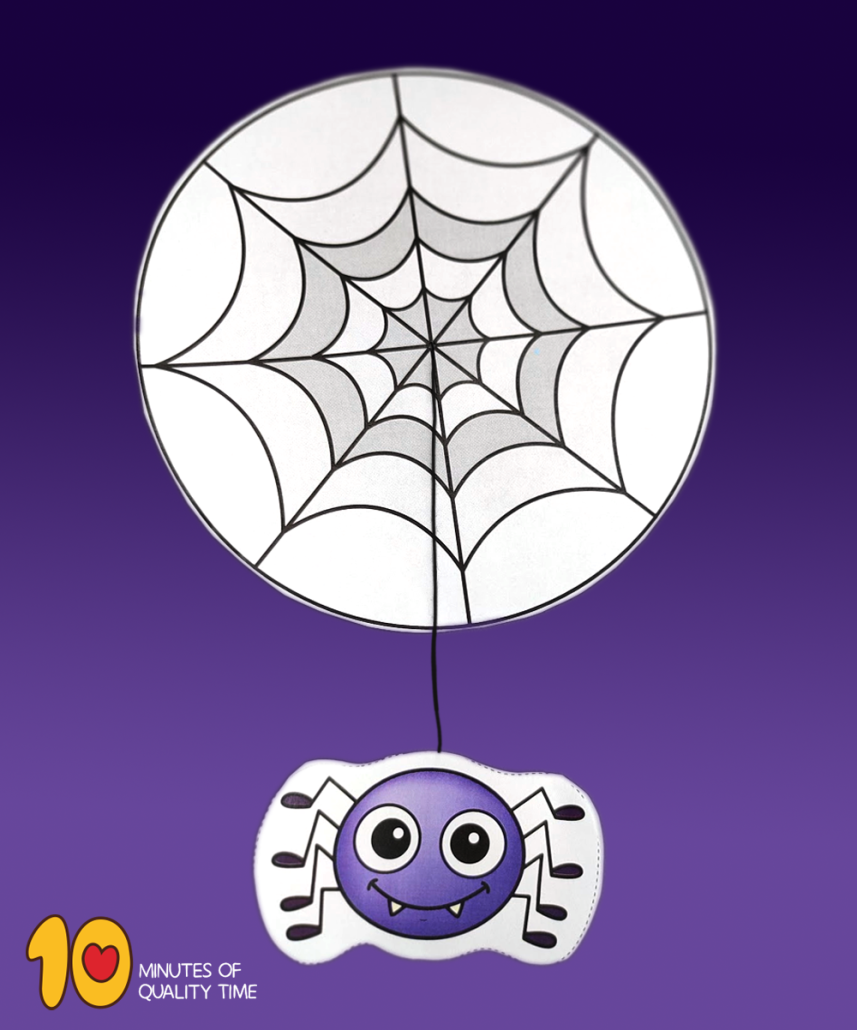 Spider Web Craft – 10 Minutes of Quality Time