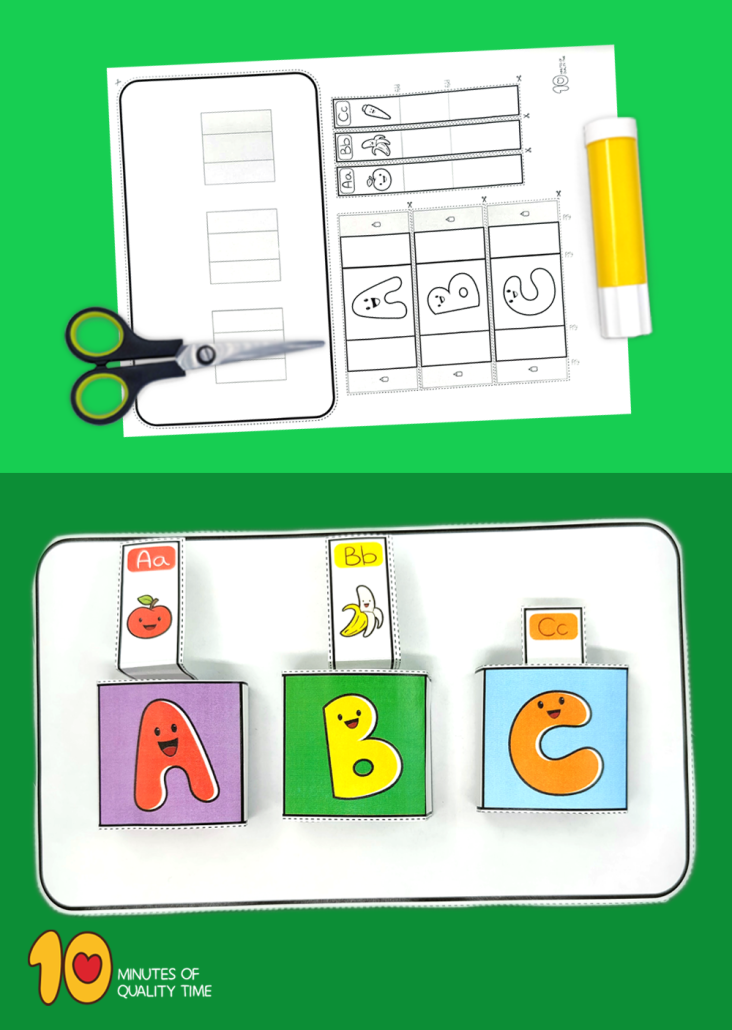 ABC Boxes Craft – 10 Minutes of Quality Time