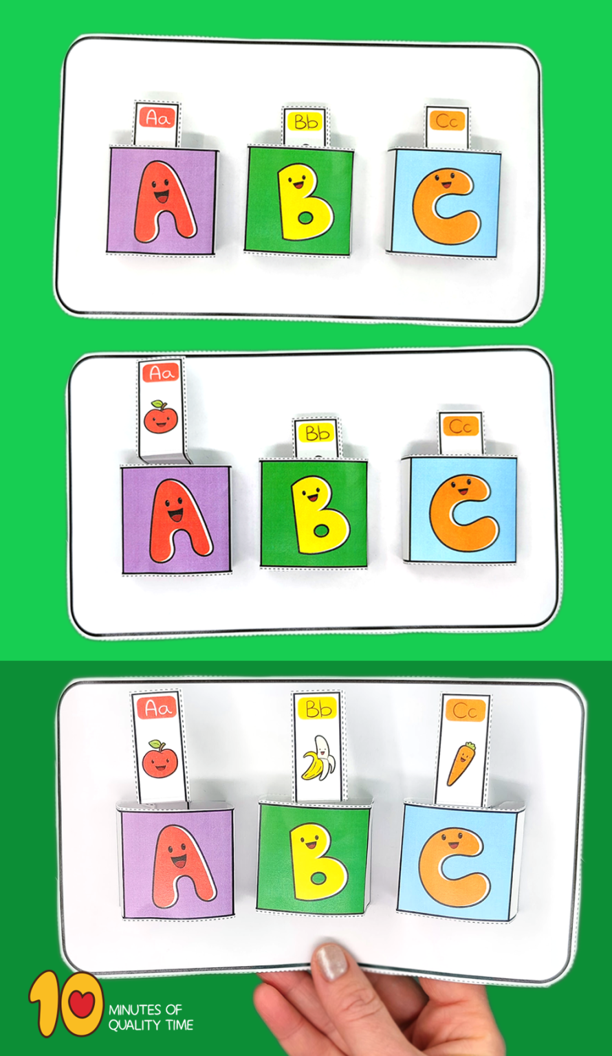 ABC Boxes Craft – 10 Minutes of Quality Time