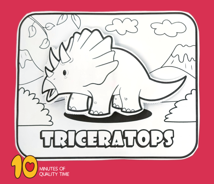 Triceratops Craft - Dinosaur Printable – 10 Minutes of Quality Time