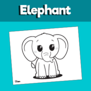 Elephant Coloring Page