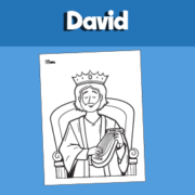 King David Coloring Page