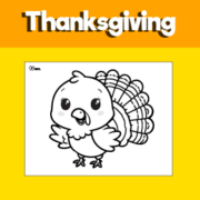 Thanksgiving Turkey Coloring Page