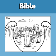 Crossing The Red Sea Coloring Page