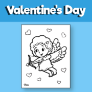 Valentine's Day Cupid Coloring Page