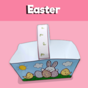 Easter Basket Template Craft