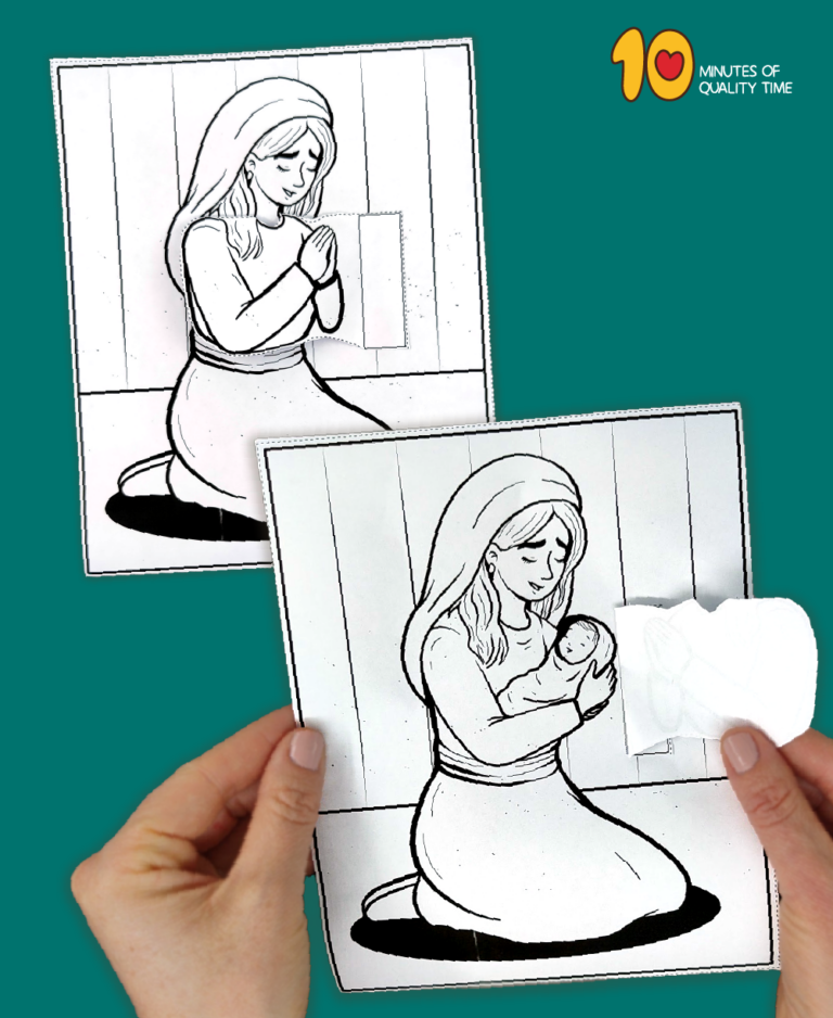 God answers Hannah’s prayer Craft – 10 Minutes of Quality Time