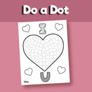 I Love You Heart Do-a-dot