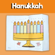Candle Menorah craft