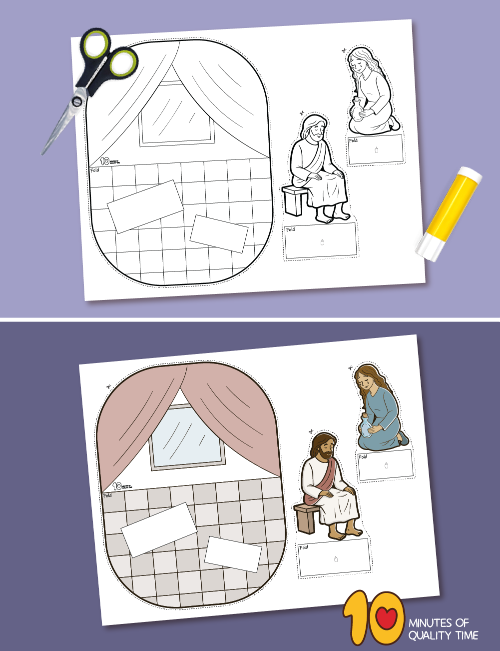 Jesus was anointed preschool craft