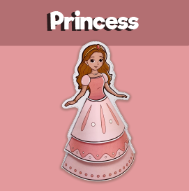 Princess dress activity