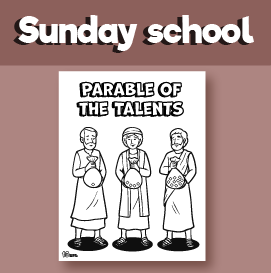 Parable of the Talents coloring page