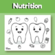 healthy teeth colouring page