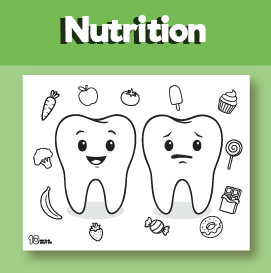 healthy teeth colouring page