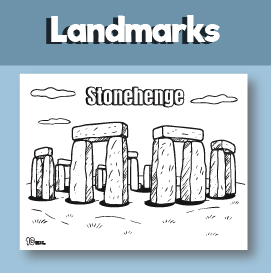 Stonehenge Colouring sheets