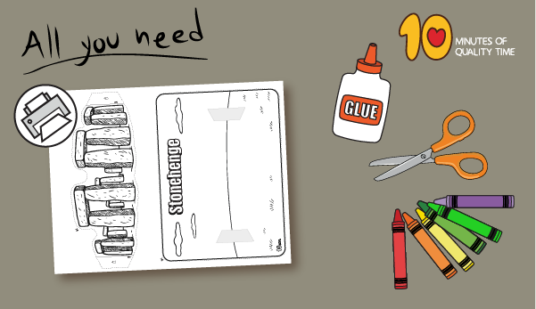 Stonehenge paper craft