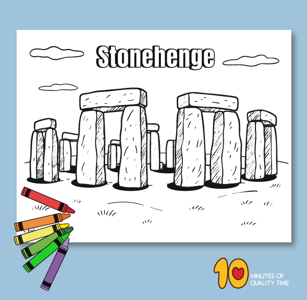 Stonehenge Coloring Page printable