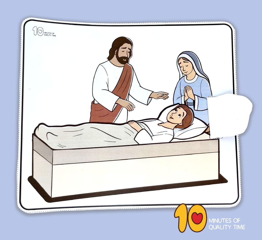 Jesus raising the son of the widow of Nain activity