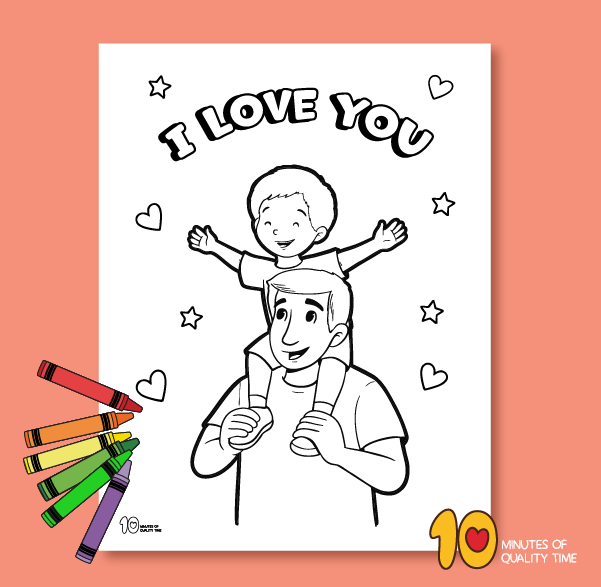 Father's Day coloring sheets for kids