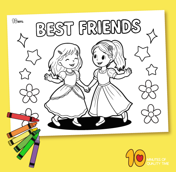Best Friends Coloring sheet