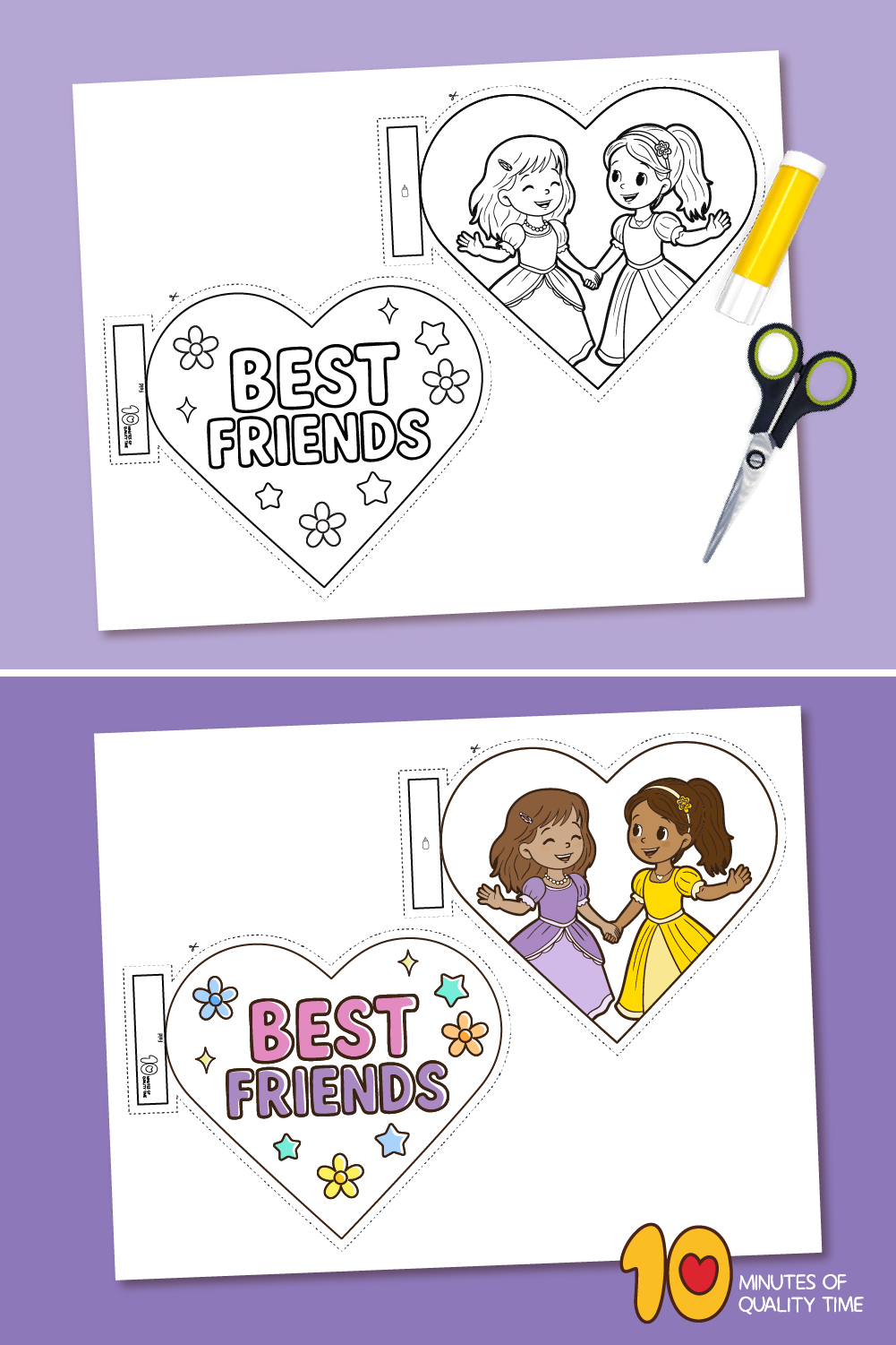 printable friends craft activities