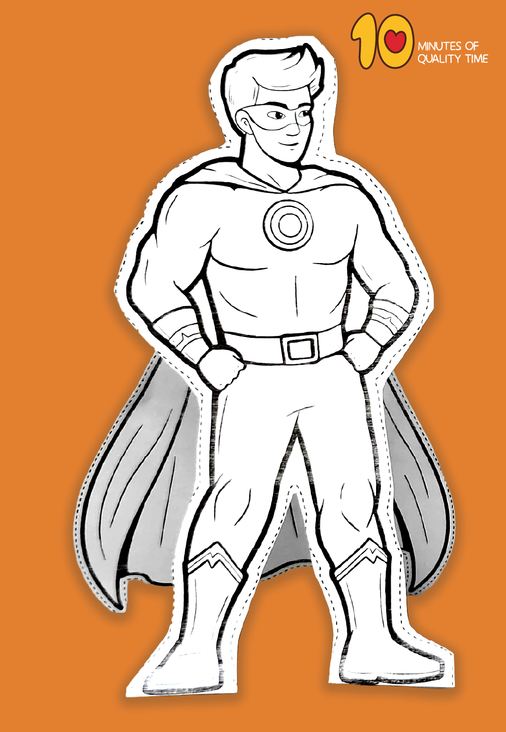 Standing Superhero crafts printables