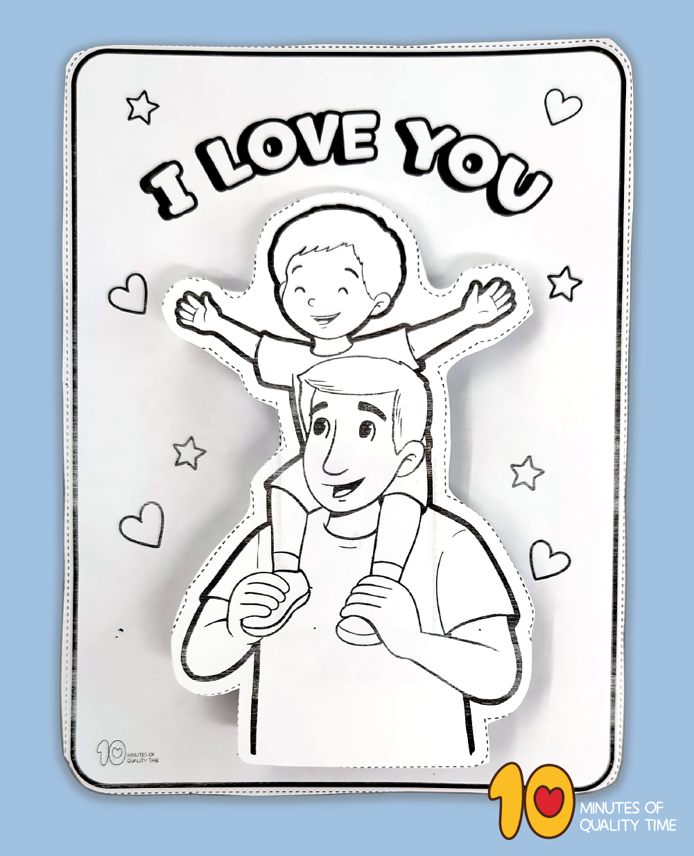 I love you paper craft