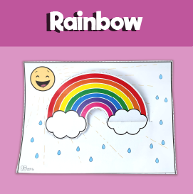 rainbow cloud craft for kids