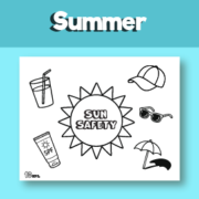printable summer coloring pages