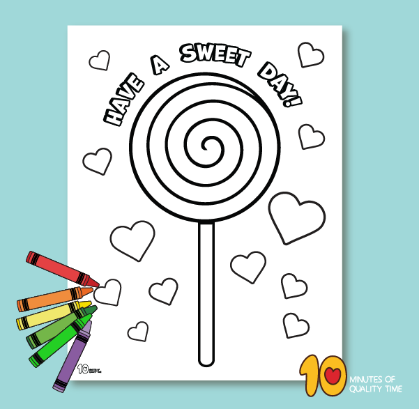 lollipop coloring sheets