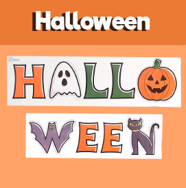 Printable Halloween Cut and Paste Activity