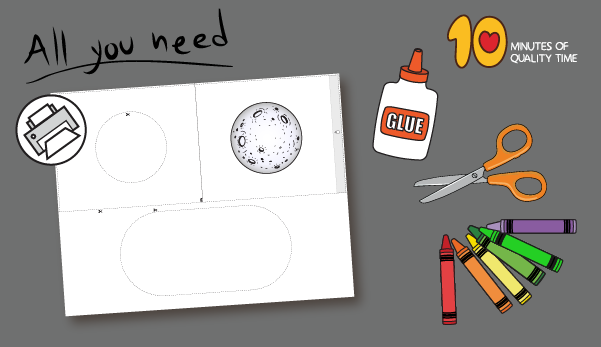 Phases of the Moon Craft for Kids