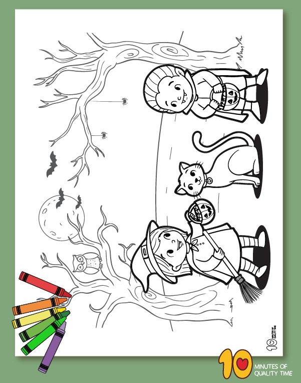 Halloween coloring sheets preschool