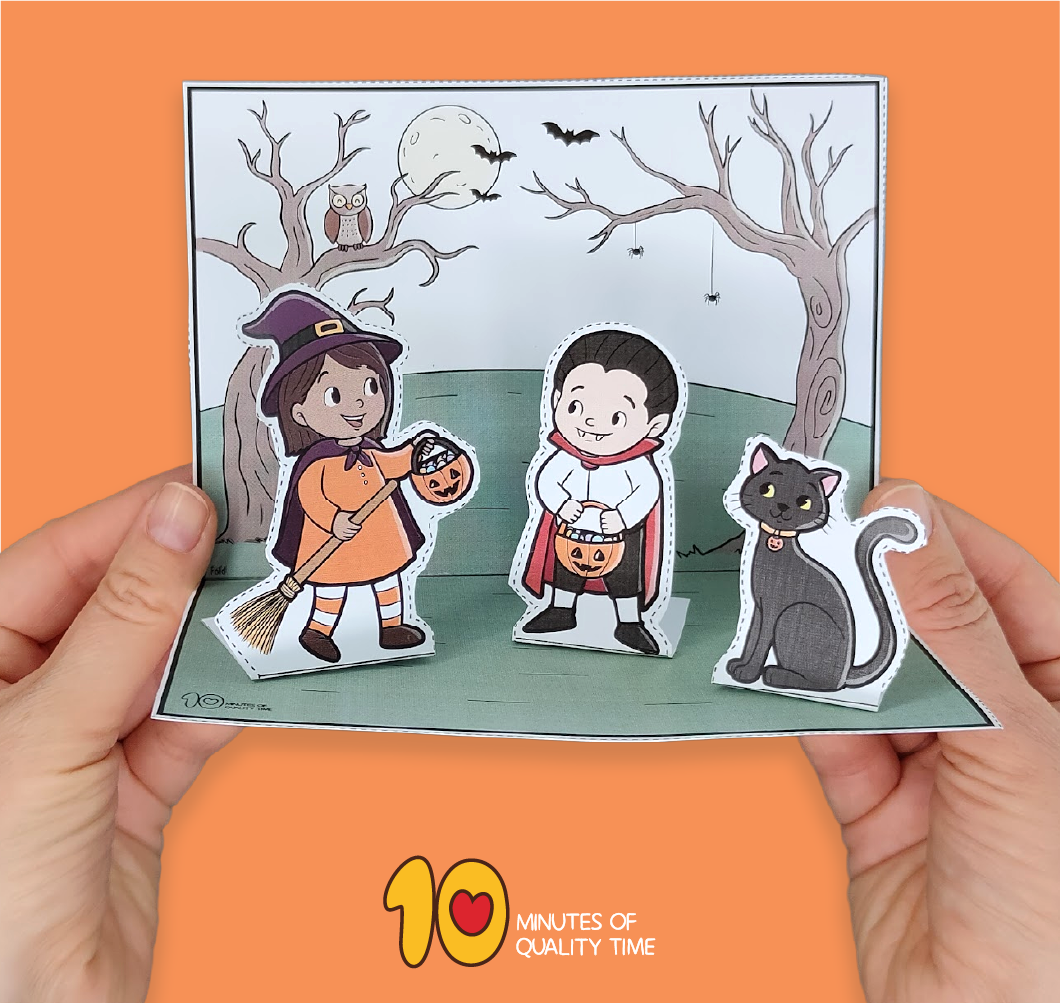 Trick or Treat 3D crafts for kids