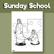 woman with the issue of blood children's lesson